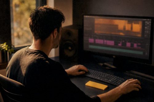 Editor shaping an event highlight video